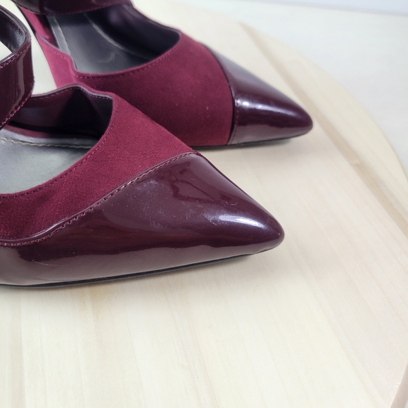 BCBGeneration PL Tianah Burgundy Heels Womens Size 7 - Picture 10 of 13
